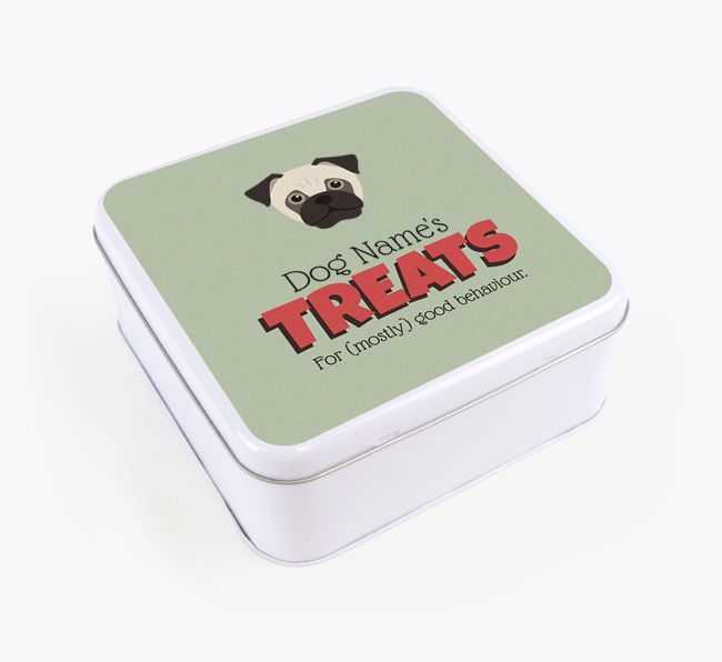 Personalised Retro Design Square Tin for your {breedFullName}